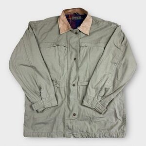 Vintage JanSport Canvas Jacket XL Flannel Lined Barn Coat Workwear